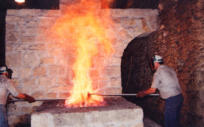 Campaña de de arqueología experimental (ferrería de Agorregi, 1994)