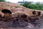 Excavación arqueológica en la ferrería de Yurre (Idiazabal, 2000)